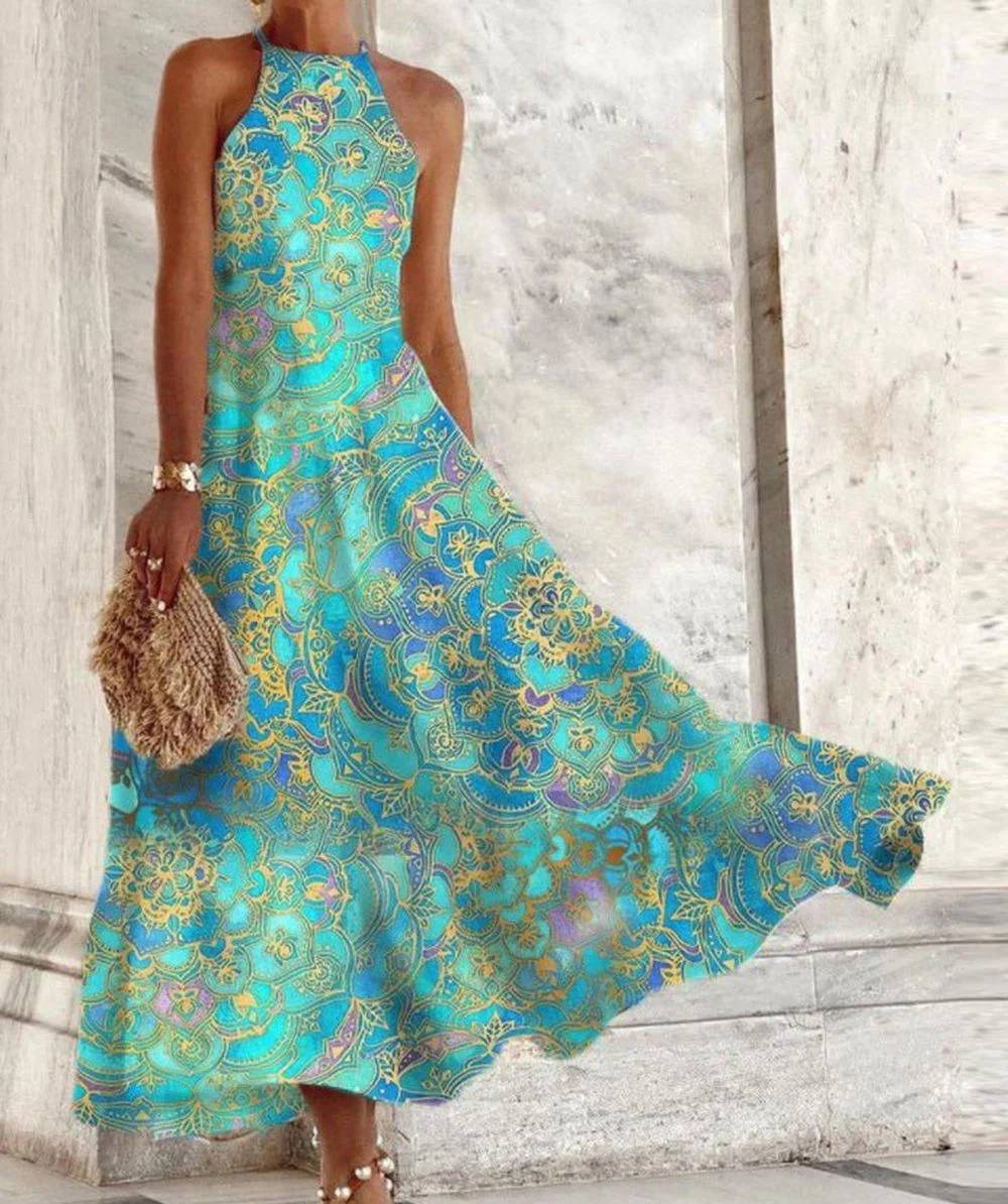 Vestido Halter Elegante Para Mujer-Melviana-