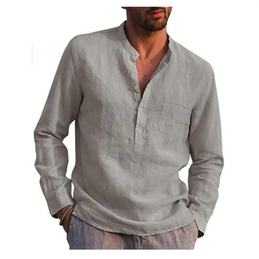 Camisa Hombre Algodón Transpirable-Melviana-