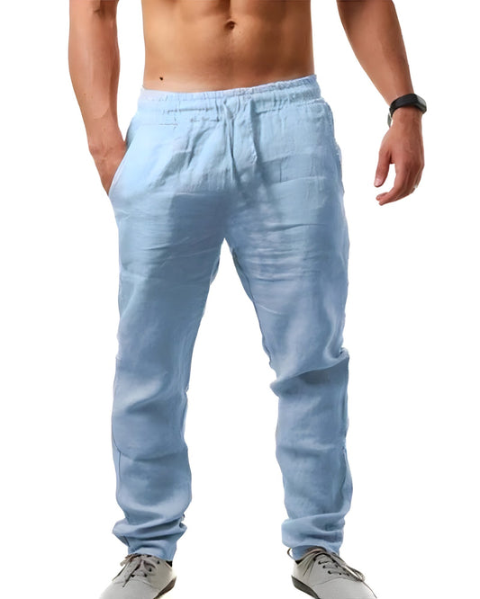 Pantalón Casual Hombre Lino Elegante-Melviana-D1-SF040001