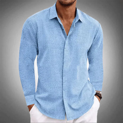 Camisa Hombre Lino Ligera Exclusiva-Melviana-