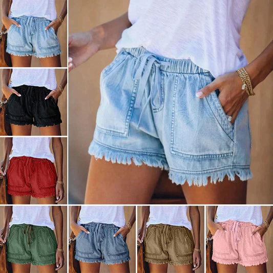 Shorts Mujer Mezclilla Alta Únicos-Melviana-
