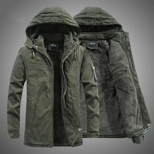 Chaqueta Hombre Abrigo Cálido Casual-Melviana-