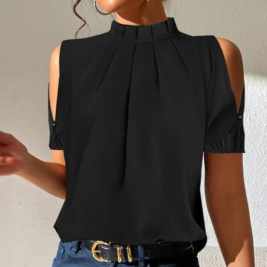Top Mujer Seda Abertura Elegante-Melviana-