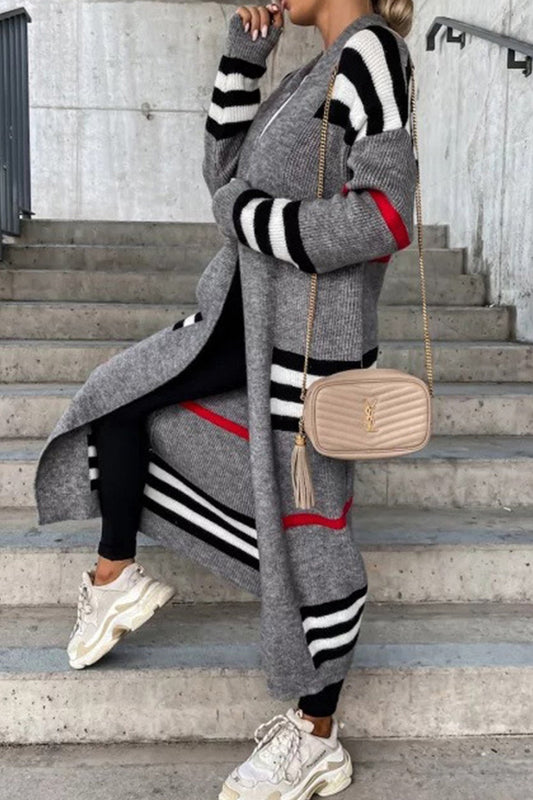 Cárdigan Mujer Suave Elegante Rayas-Melviana-