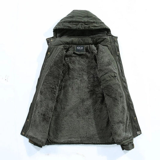 Chaqueta Hombre Abrigo Cálido Casual-Melviana-