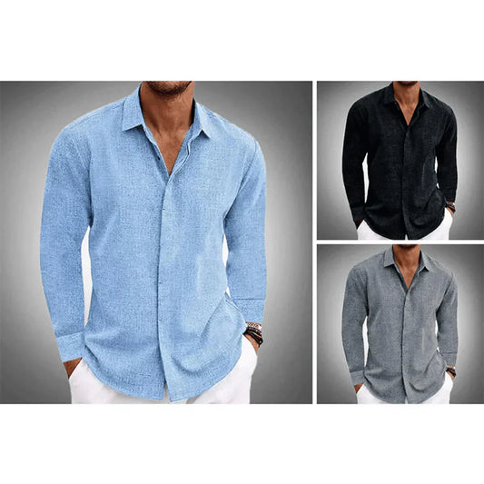 Camisa Hombre Lino Ligera Exclusiva-Melviana-