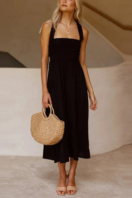 Vestido Midi Mujer Alta Calidad Elegante-Melviana-
