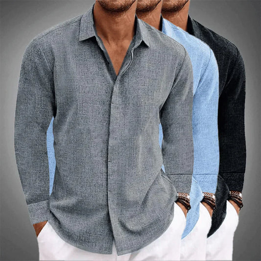 Camisa Hombre Lino Ligera Exclusiva-Melviana-