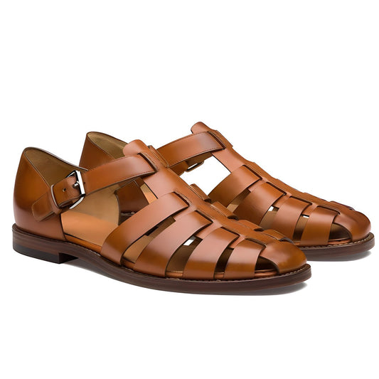 Sandalias Hombre Piel Antideslizantes-Melviana-