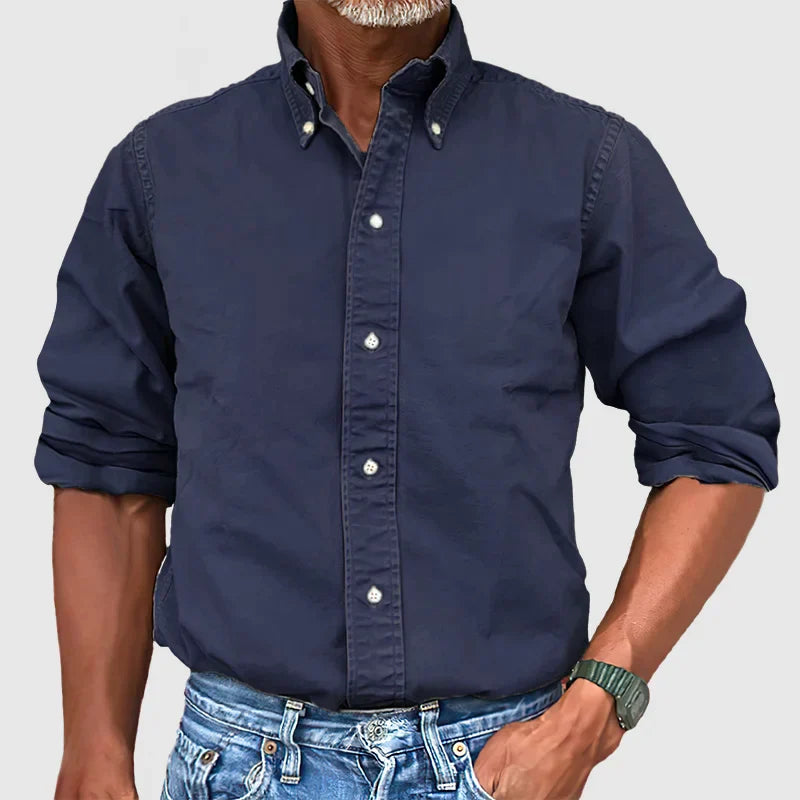 Camisa Hombre Algodón Vintage Premium-Melviana-