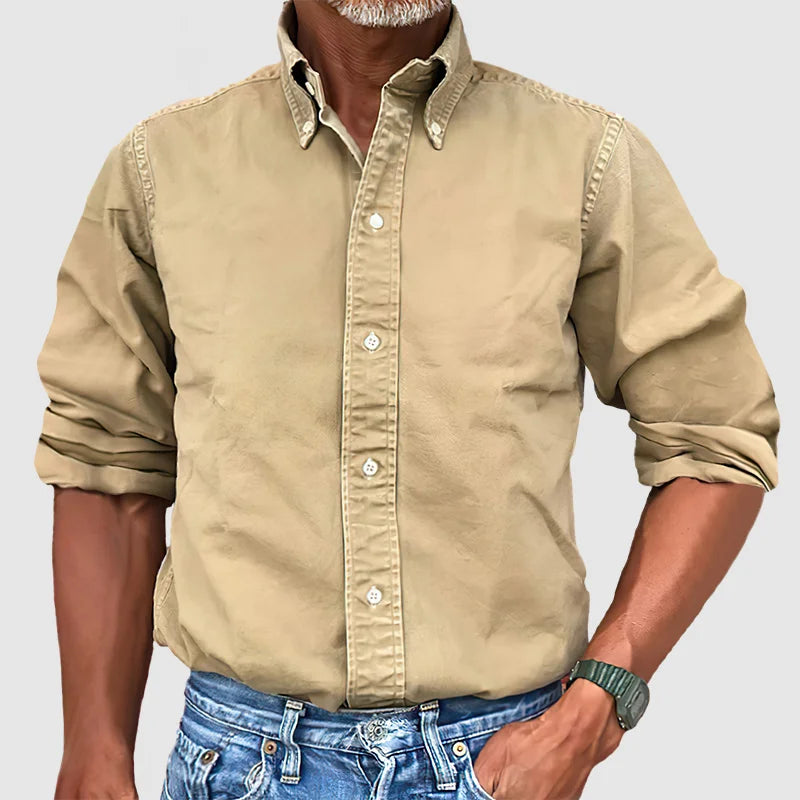 Camisa Hombre Algodón Vintage Premium-Melviana-