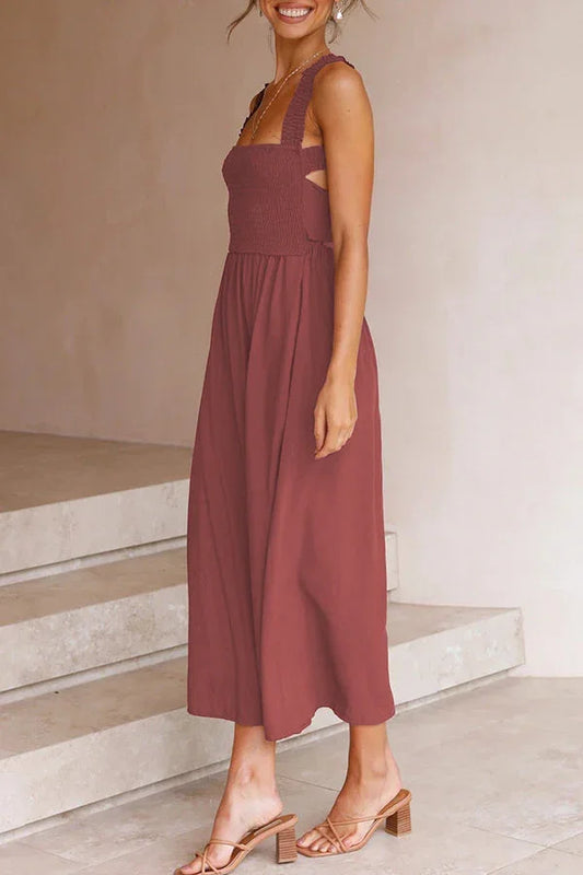 Vestido Midi Mujer Alta Calidad Elegante-Melviana-