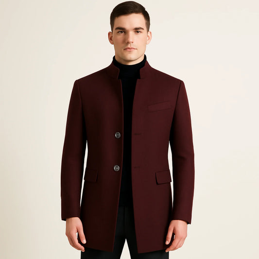 Abrigo Hombre Tejido Moderno Calido-Melviana-DMED2-QS079