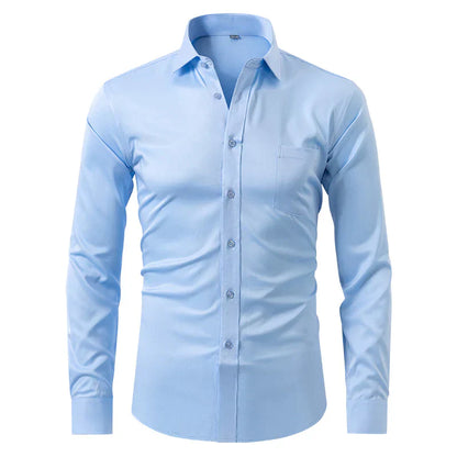 Camisa Hombre Transpirable Alta Elasticidad-Melviana-