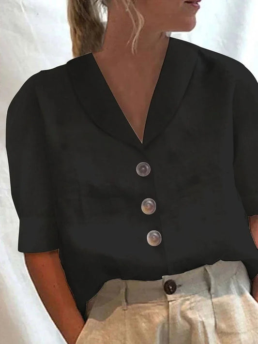 Camisa Mujer Algodón Relajada-Melviana-
