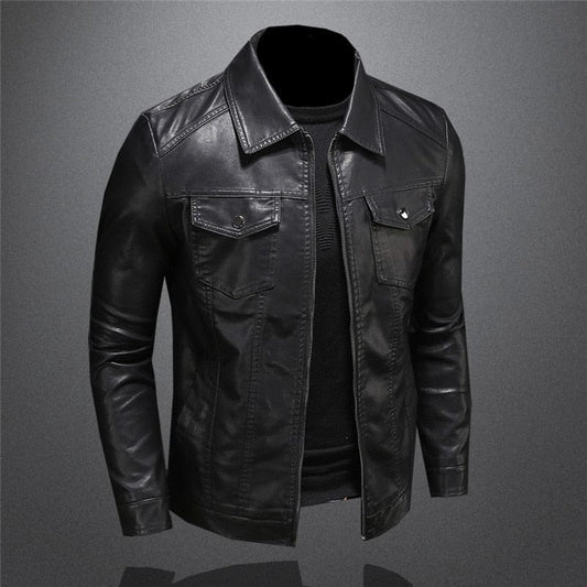 Chaqueta Hombre Cuero Elegante Atemporal-Melviana-