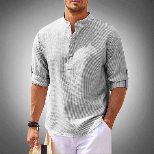 Camisa Hombre Lino Elegante Clásica-Melviana-