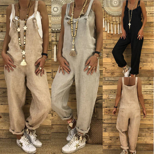 Pantalón Holgado Mujer Ligero Verano-Melviana-