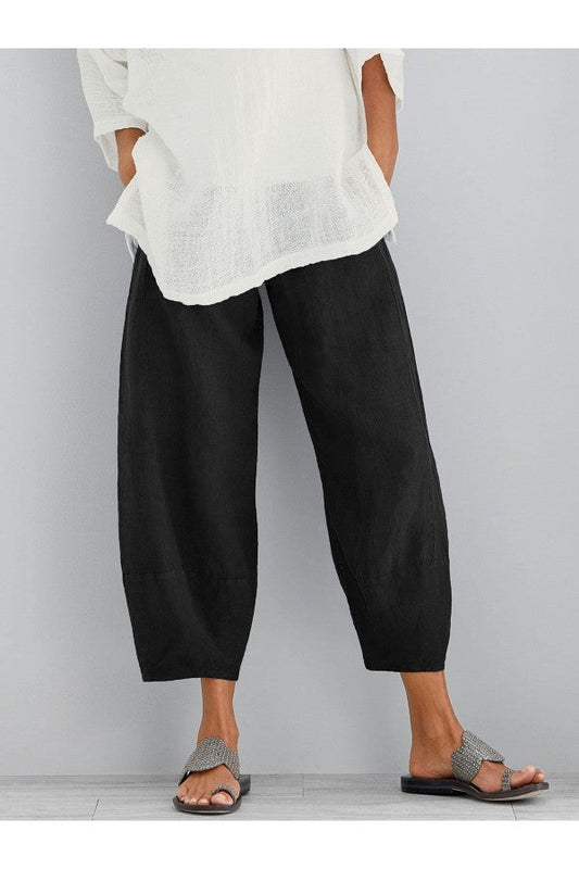Pantalones Mujer Algodón Holgados-Melviana-