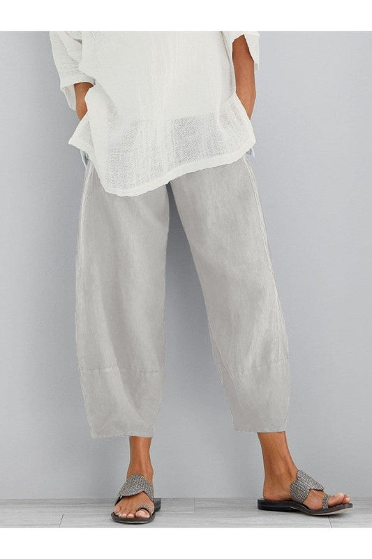 Pantalones Mujer Algodón Holgados-Melviana-