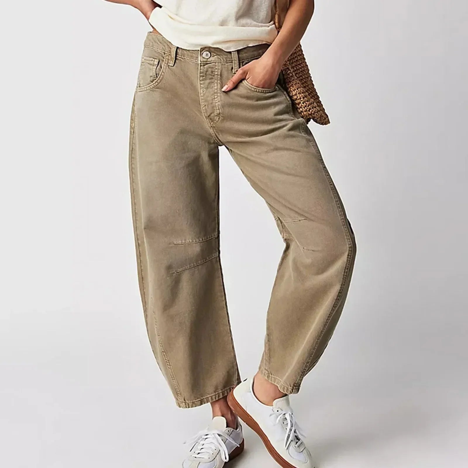 Vaqueros Mujer Suave Pierna Ancha-Melviana-