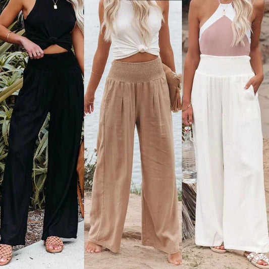 Pantalones Mujer Alta Costura Elásticos-Melviana-