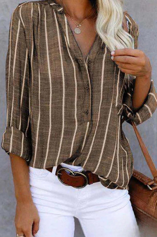Camisa Mujer Ligera Rayas Vintage-Melviana-