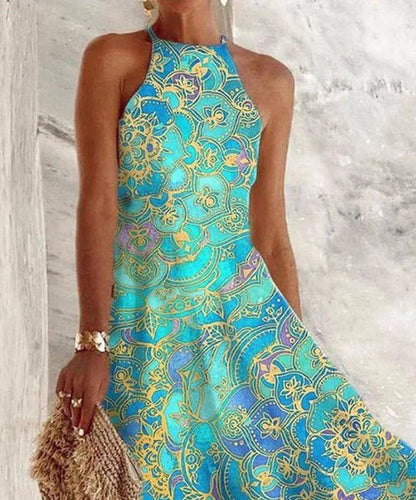 Vestido Halter Elegante Para Mujer-Melviana-