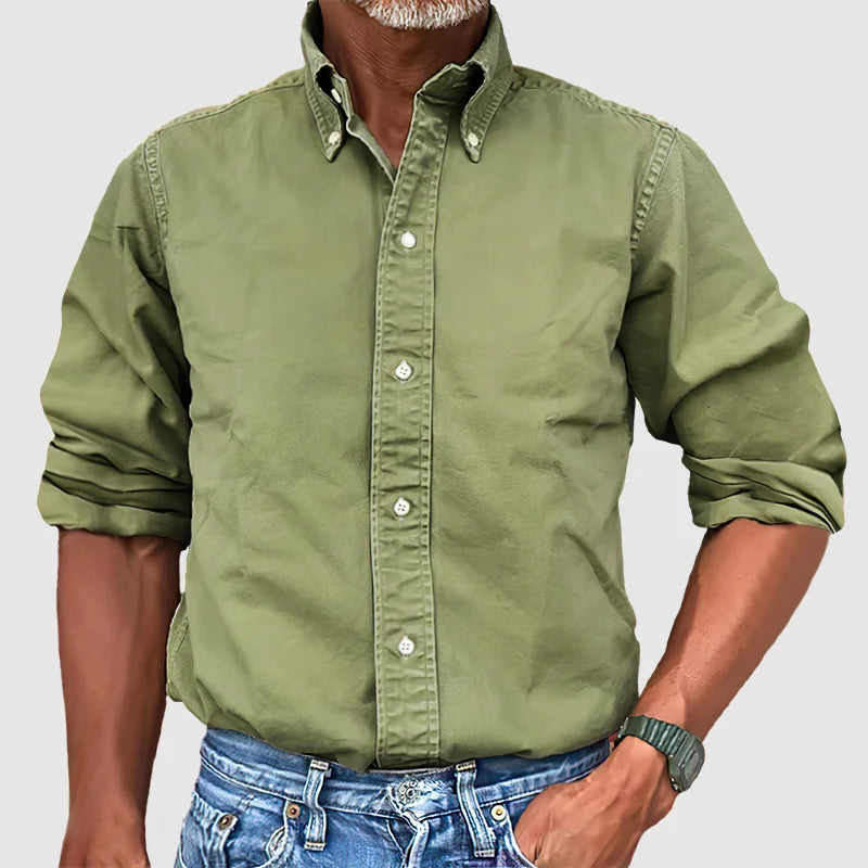 Camisa Hombre Algodón Vintage Premium-Melviana-