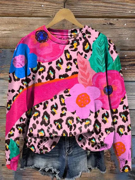 Sudadera Mujer Algodón Floral-Melviana-
