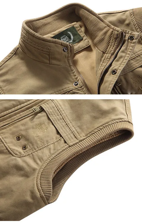 Chaleco Hombre Vintage Multibolsillos-Melviana-