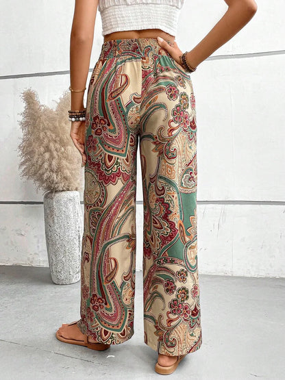 Pantalones Anchos Mujer Tela Elegante-Melviana-