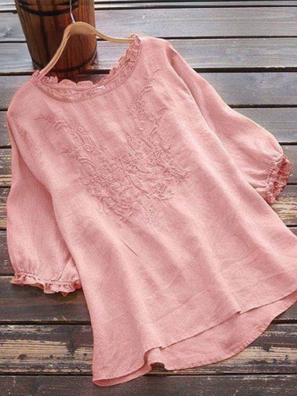 Top Casual Mujer Bordado Único-Melviana-DWOD1-AN916