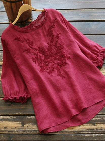 Top Casual Mujer Bordado Único-Melviana-DWOD1-AN916