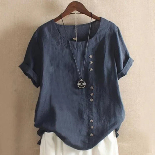 Blusa Mujer Algodón Transpirable-Melviana-