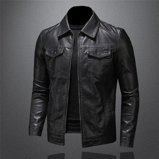 Chaqueta Hombre Cuero Elegante Atemporal-Melviana-